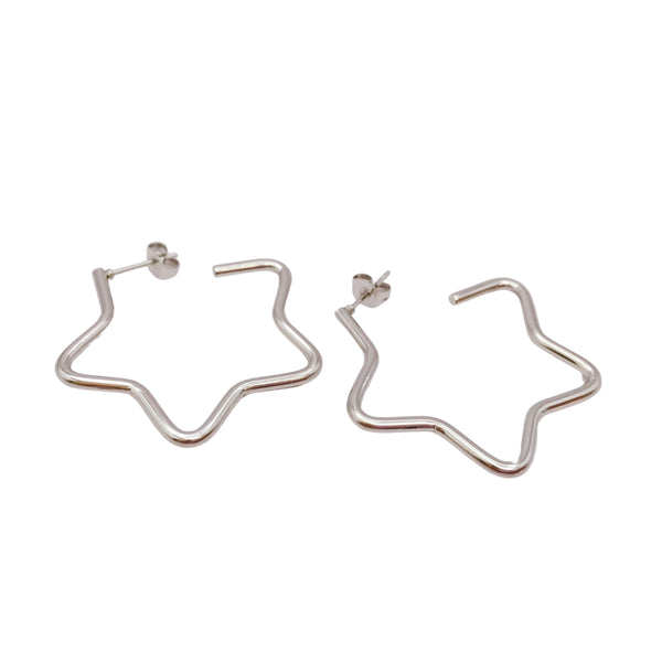 Arracada Estrella Plata