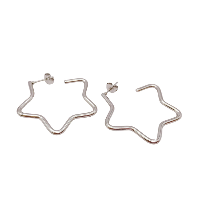 Arracada Estrella Plata
