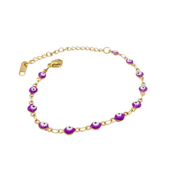 Pulsera Ojitos Morados