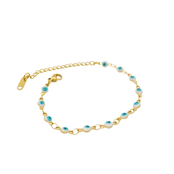 Pulsera Ojitos Blancos