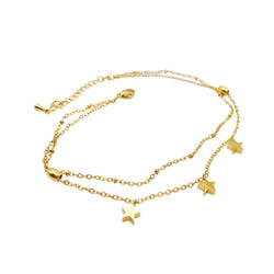 Tobillera Doble Estrellas