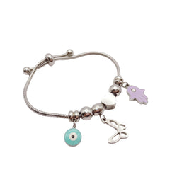 Pulsera Osito Mariposa Ojito Turquesa - Para Niña