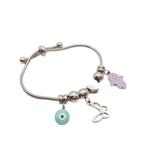 Pulsera Osito Mariposa Ojito Turquesa - Para Niña